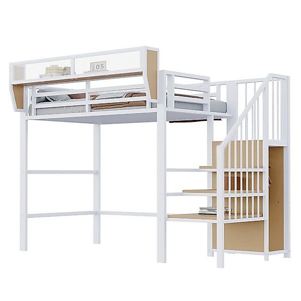 OKWISH Hochbett Jugendbett,Funktionsbett,Einzelbett,Kinderbett (mit sichere günstig online kaufen