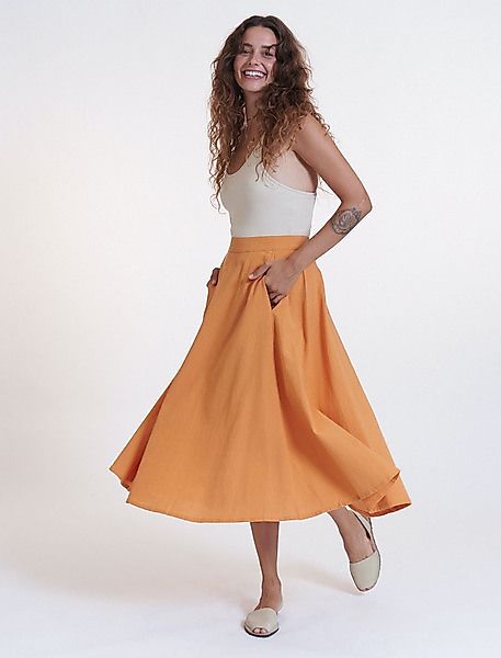 Midi Leinen Rock - Laurel Skirt günstig online kaufen