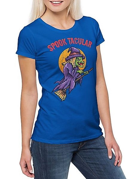 Urban Backwoods Print-Shirt Spooktacular Damen T-Shirt Halloween Witch Hexe günstig online kaufen