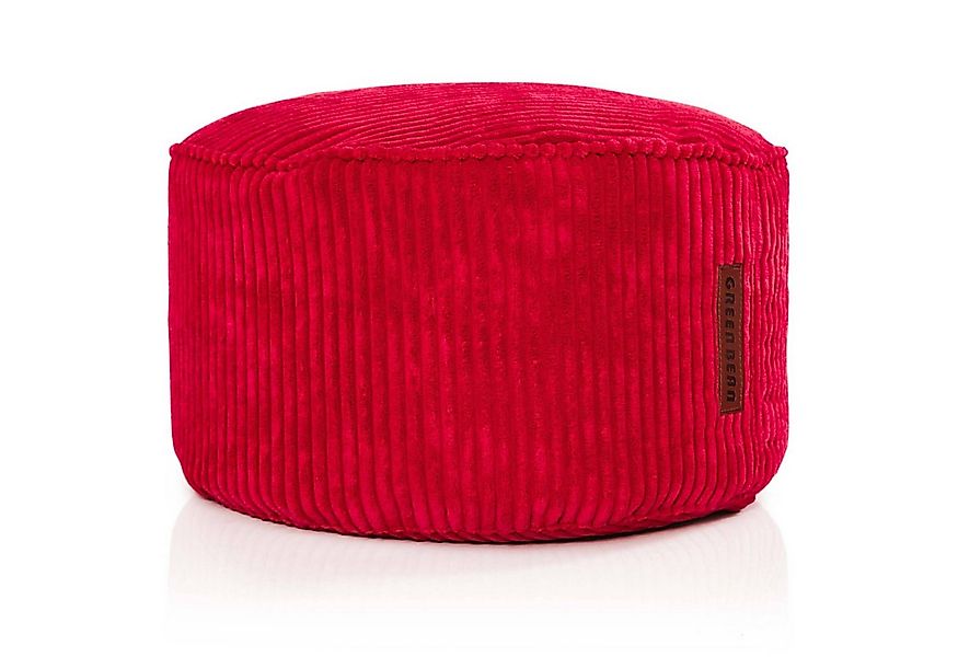 Green Bean Pouf Sitzsack-Hocker Pouf Cord 45x25cm (Indoor Sitzhocker Sitzki günstig online kaufen