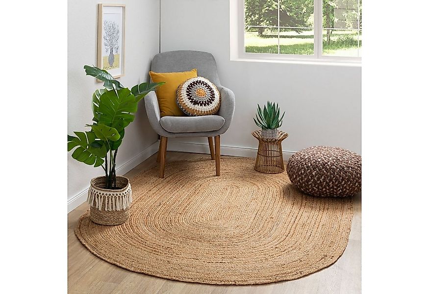 Steffensmeier Teppich Goa Oval, oval, Jute günstig online kaufen