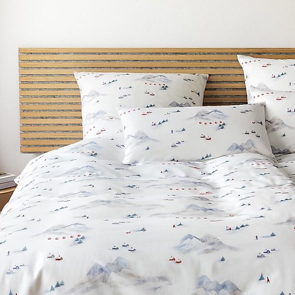 Elegante Bettwäsche Wintersause, Flanell, 2 teilig günstig online kaufen
