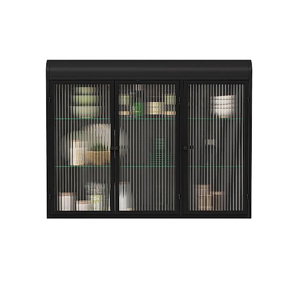 OKWISH Aktenschrank Aktenschrank,3-türiger gewölbter Hängeschrank aus Glas günstig online kaufen