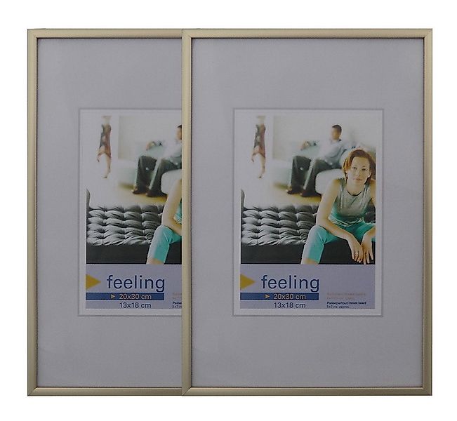 Oslo MasterLine Bilderrahmen-Set Fotorahmen Kunststoff mit Glasscheibe Coll günstig online kaufen