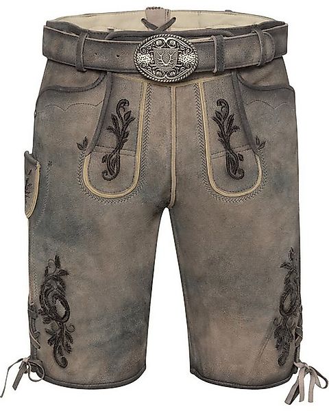 KRÜGER BUAM Trachtenlederhose Kurze Lederhose mit Gürtel günstig online kaufen