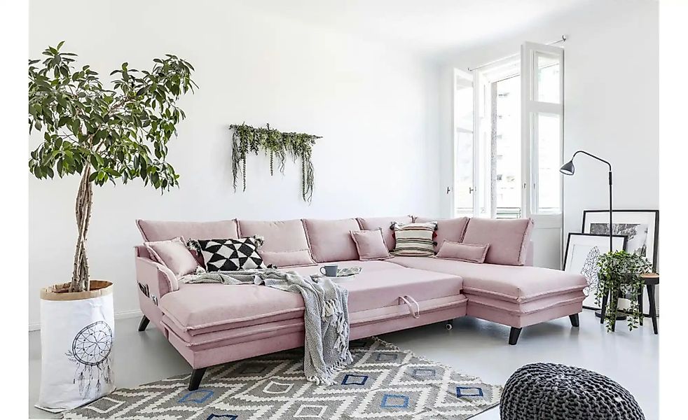 Miuform Wohnlandschaft mit Schlaffunktion Charming Charlie ¦ rosa/pink ¦ Ma günstig online kaufen