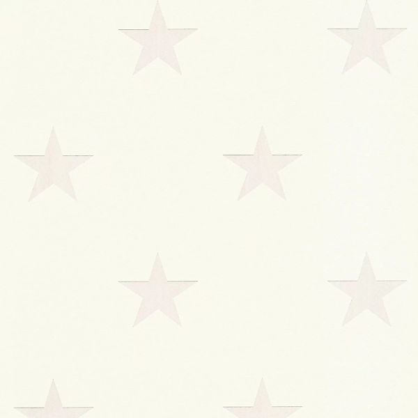 Bricoflor Moderne Tapete mit Sternen Creme Weiße Vliestapete Ideal für Kind günstig online kaufen