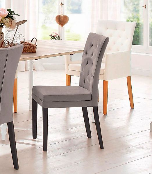 Home affaire 4-Fußstuhl »Colorado«, (Set), 4 St., Luxus-Microfaser, Beine a günstig online kaufen