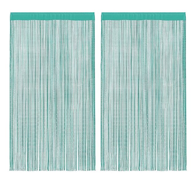 vidaXL Vorhang Fadenvorhänge 2 Stk. Türkis 100x250 cm (2 St) günstig online kaufen