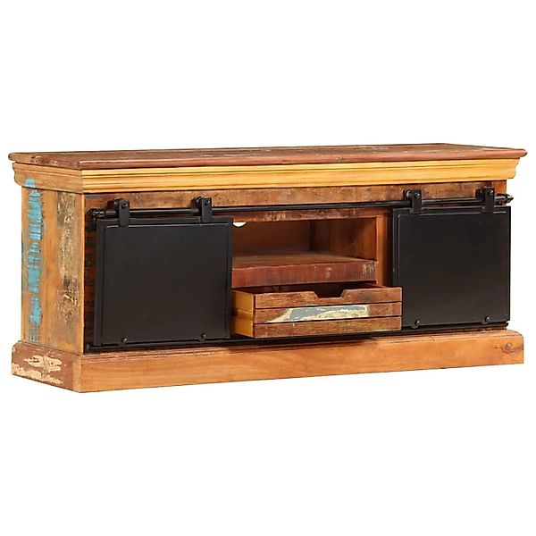 Tv-schrank 110x30x45 Cm Altholz Massiv günstig online kaufen