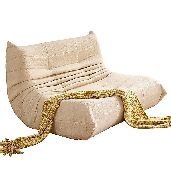 OKWISH Sofa Wohnzimmer Sofa, Loungesof, Teddyfleece+Schaumstoff mit hoher D günstig online kaufen