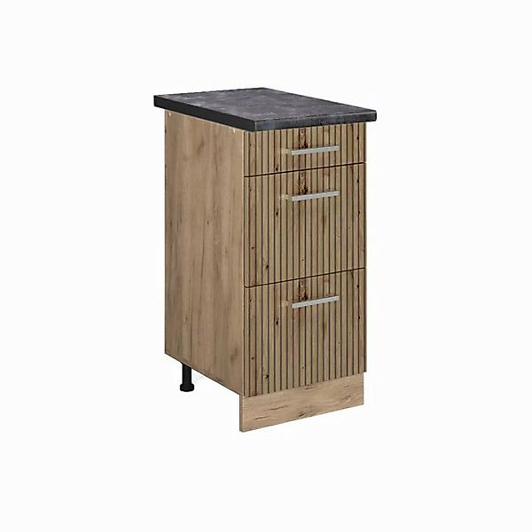 Vicco Unterschrank R-Line, Artisan-Eiche/Goldkraft Eiche, 40 cm mit Schubla günstig online kaufen