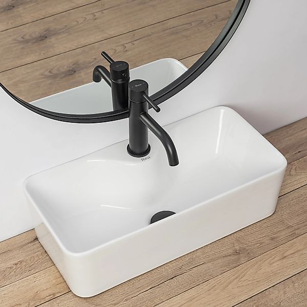 wohnwerk.idee Aufsatzwaschbecken Waschbecken Keramik Weiß Klein günstig online kaufen