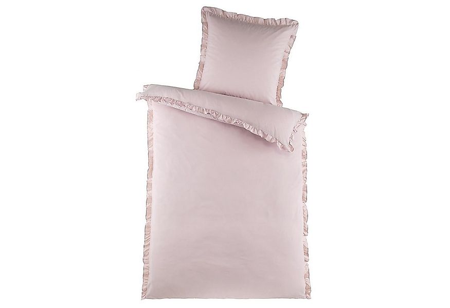 Holiday Heimtex Bettwäsche PURE ROMANTIC, L 135 x B 200 cm, Rose, Polyester günstig online kaufen