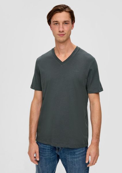 s.Oliver T-Shirt T-Shirt V-Ausschnitt, kurzarm, Baumwolle, günstig online kaufen