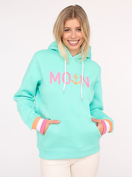 Zwillingsherz Hoodie ""Rahel"", Mit Kontrastbündchen und Fronttasche günstig online kaufen