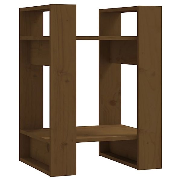 VidaXL Bücherregal/Raumteiler Honigbraun 41x35x57cm Massivholz Kiefer günstig online kaufen
