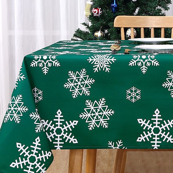 GarveeMore Tischdecke Schneeflocken Weihnachten Tischdecke, Tischwäsche günstig online kaufen