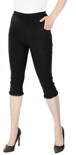 dy_mode Caprihose Damen-Caprihose mit Fransen – Bequeme 3/4-Sommerhose mit günstig online kaufen