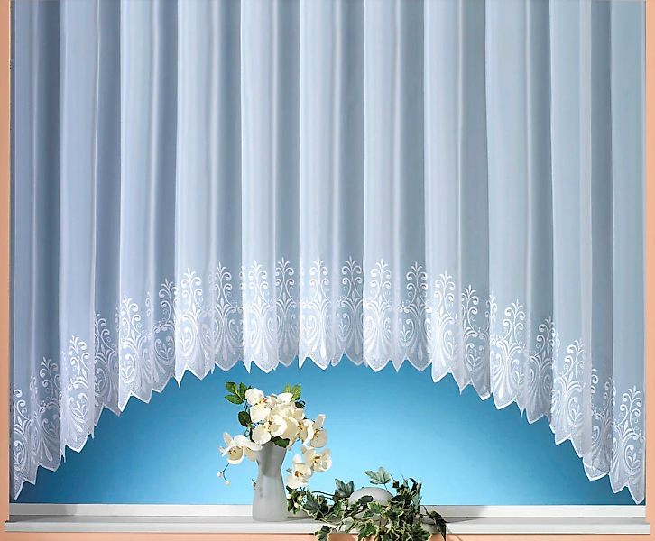 Weckbrodt Gardine "Heidelberg" Kräuselband 1 Stk. tlg. echte Stickerei, Voi günstig online kaufen