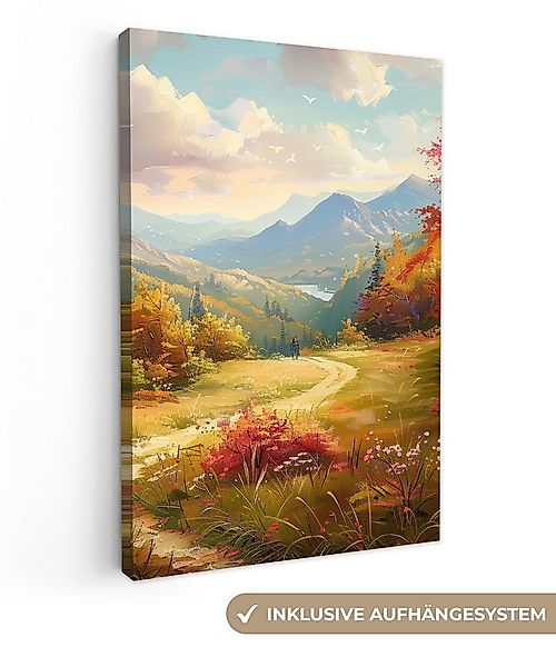 OneMillionCanvasses® Leinwandbild Landschaft - Illustration - Natur, Fotodr günstig online kaufen