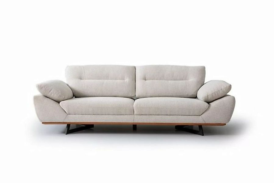 JVmoebel 3-Sitzer Designer Sofa 3 Sitzer Couch Polster Sofas Design Weiß in günstig online kaufen