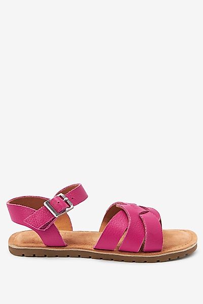 Next Geflochtene Ledersandalen - Breite Passform günstig online kaufen