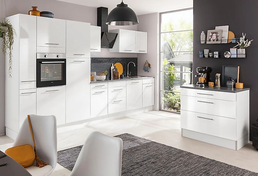 wiho Küchen Küchenzeile »Ela«, Breite 340 cm, Soft-Close-Funktion, höhenver günstig online kaufen
