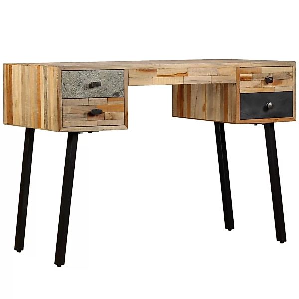Schreibtisch Wiederverwertetes Teak Massivholz 110 × 50 × 76 Cm günstig online kaufen