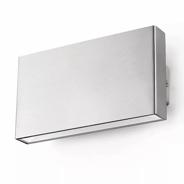 LED Außenwandleuchte Kaula in Silber 90x50x180 mm günstig online kaufen