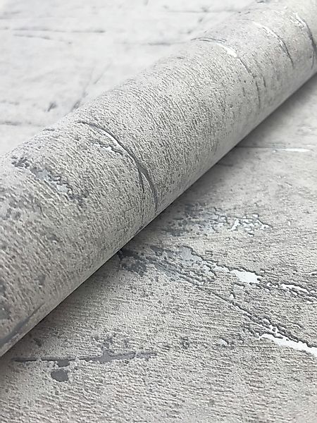 Newroom Vliestapete, Grau Tapete Modern Beton günstig online kaufen