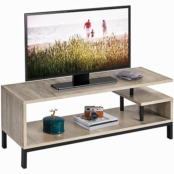 Yaheetech TV-Schrank Fernsehschrank 106×39,5×40cm, Stahlgestell, Industries günstig online kaufen