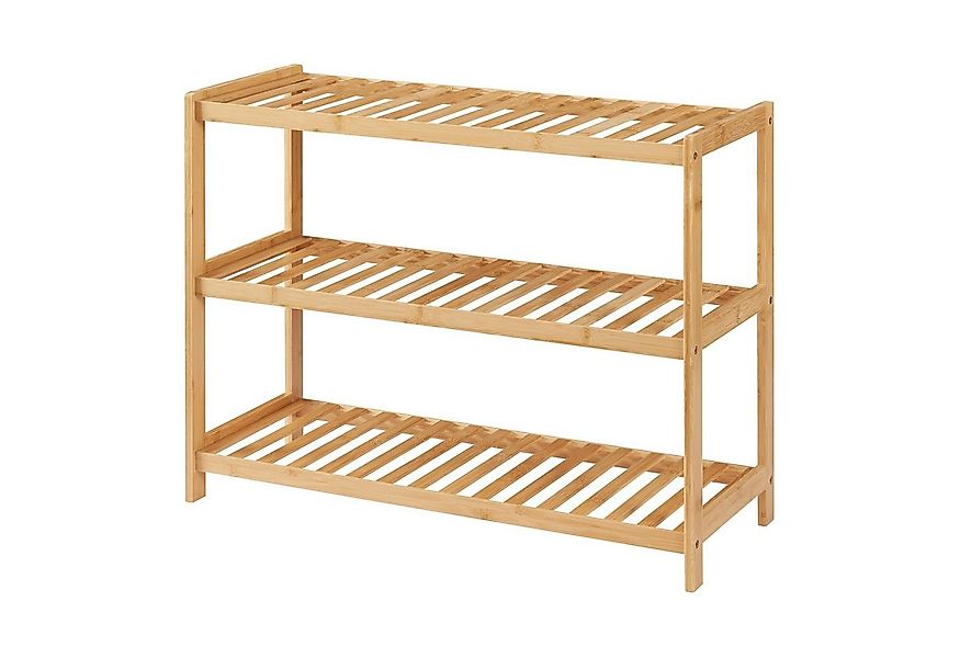 en.casa Schuhregal, »Dammfleth« Bambus-Schuhregal günstig online kaufen