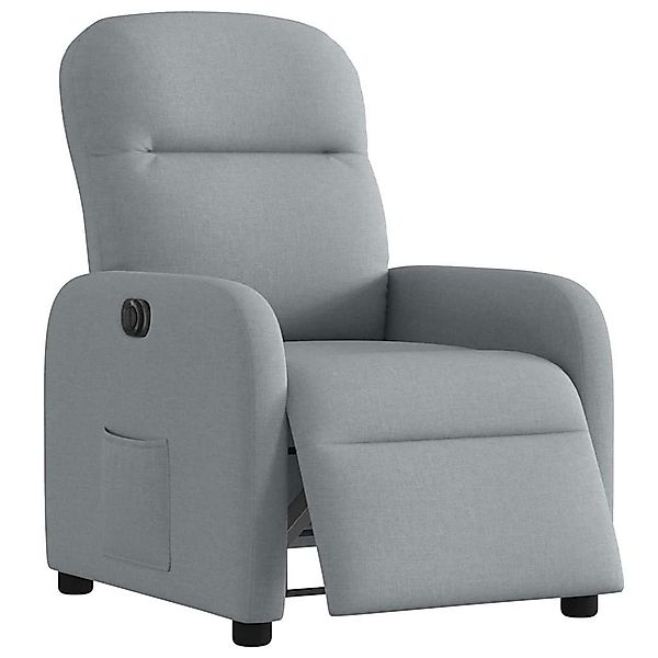 vidaXL Sessel Relaxsessel Elektrisch Hellgrau Stoff günstig online kaufen