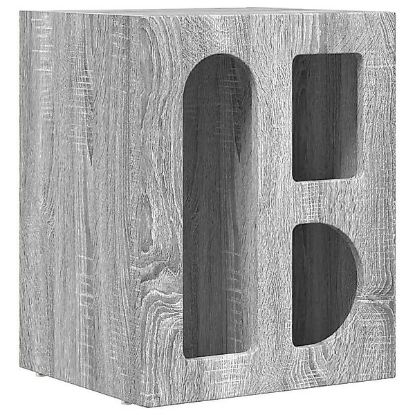 vidaXL Nachttisch Graues Sonoma 40 x 35 x 50 cm Holzwerkstoff 891256 günstig online kaufen