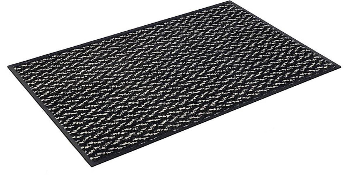 wash+dry by Kleen-Tex Fußmatte "Duo Pepper" rechteckig 9 Höhe Schmutzfangma günstig online kaufen