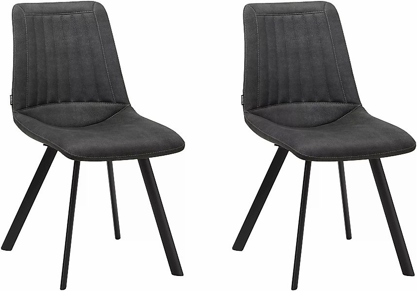 OMG Design Esszimmerstuhl "Pluto", (Set), 2 St., Stoff, pflegeleichte Micro günstig online kaufen
