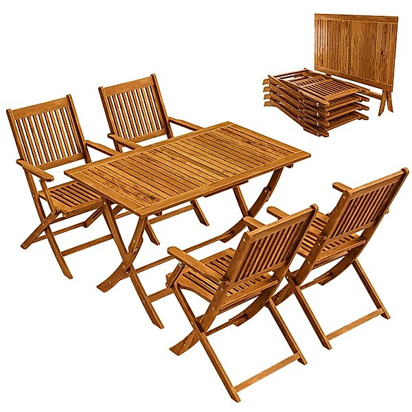 Casaria Essgruppe Sydney Komfort, Wetterfest Klappbar günstig online kaufen