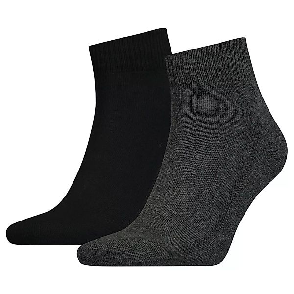 Levi´s ® Cushioned Mid Socken 2 Paare EU 39-42 Anthracite Melange / Black günstig online kaufen
