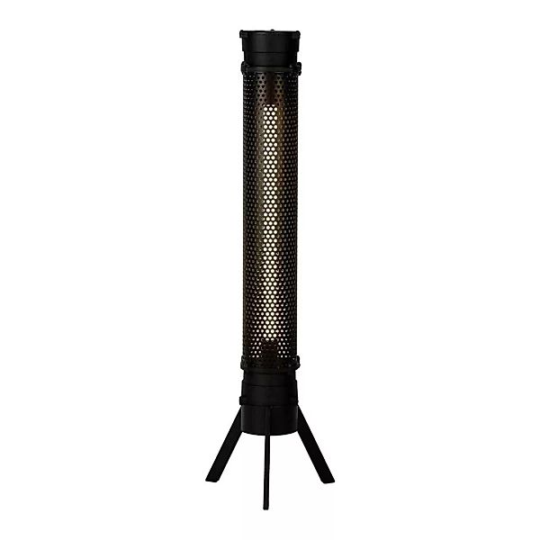 Metall Stehlampe in Schwarz LED Beleuchtung günstig online kaufen