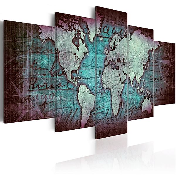 Wandbild - Sapphire Map günstig online kaufen
