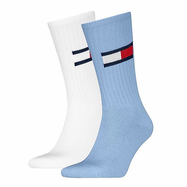 Tommy Hilfiger Socken "TH UNI TJ SOCK 2P FLAG", (2 Paar), mit großem Logo günstig online kaufen