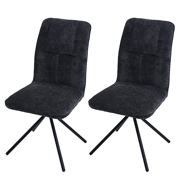 MCW Esszimmerstuhl N99 2er-Set Dunkelgrau günstig online kaufen