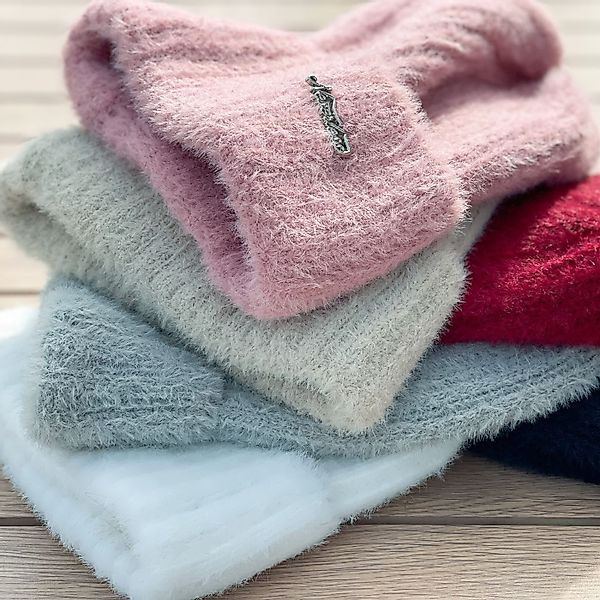 Neverless Strickmütze Damen Mütze Herbst Strick-Beanie günstig online kaufen
