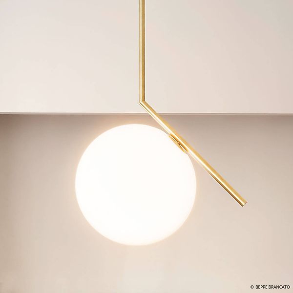 FLOS IC S1 Designer-Hängeleuchte, Messing geb. günstig online kaufen