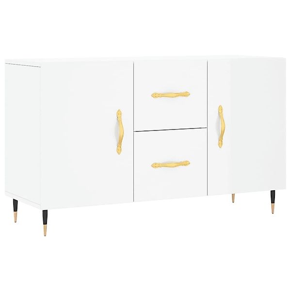 vidaXL Sideboard Hochglanz-Weiß 100x36x60 cm Holzwerkstoff 828150 günstig online kaufen