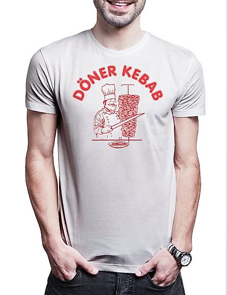 Urban Backwoods Print-Shirt Döner Kebab Herren T-Shirt Ayran Kebab Dönerlad günstig online kaufen