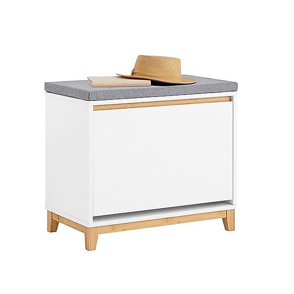 SoBuy Schuhkipper FSR191, Schuhschrank mit Klappe Schuhbank mit Sitzkissen günstig online kaufen