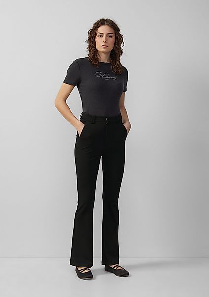 QS Stoffhose Elastische Hose aus Interlockjersey günstig online kaufen