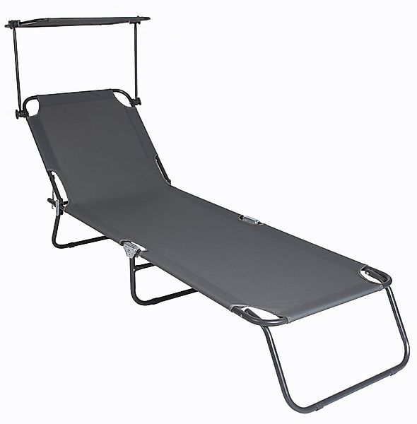 VCM Gartenliege Sonnenliege Liegestuhl klappbar Gartenliege günstig online kaufen